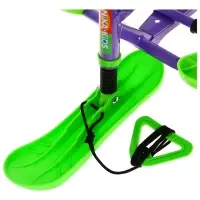 Снегокат &laquo;Twiny1+&raquo; с монстриками, со спинкой, зелёный, фиолетовый, TW1+/МН Nika Kids