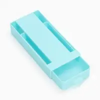 Ящик для хранения, скрытый потайной под стол, 20&times;9&times;4 см, голубой