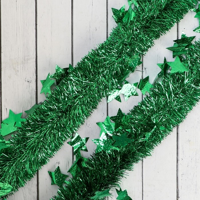 Мишура новогодняя «Зимнее волшебство. Марс», звёзды d = 6 см, 200 см, МИКС Мишура новогодняя «Зимнее волшебство. Марс», звёзды d = 6 см, 200 см, МИКС