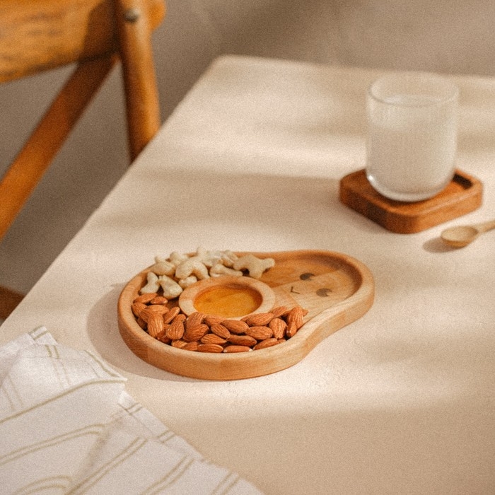 Менажница детская из берёзы Sima-Land Home Avocado, 20×16,5×1,8 см