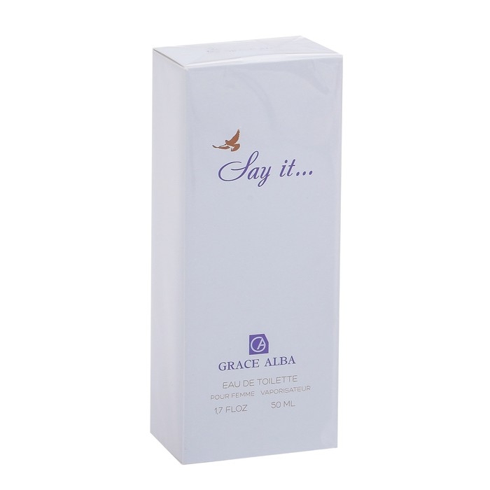 Туалетная вода для женщин Grace Alba, Say it, 50 мл Туалетная вода для женщин Grace Alba, Say it, 50 мл