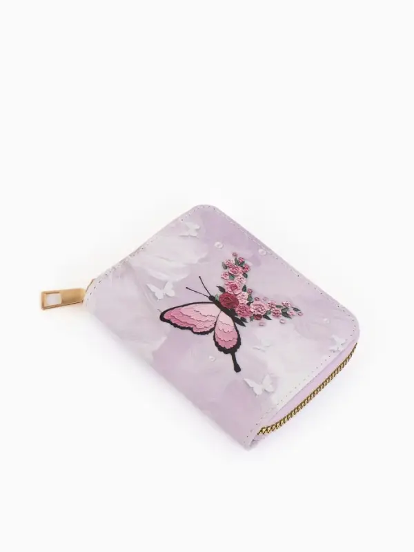 Кошелек жен 07-01-01 Июнь2550 бабочка, 8,5*2,5*10,5 см, 2 отд+отд/молн, д/карт, розовый Кошелек жен 07-01-01 Июнь2550 бабочка, 8,5*2,5*10,5 см, 2 отд+отд/молн, д/карт, розовый