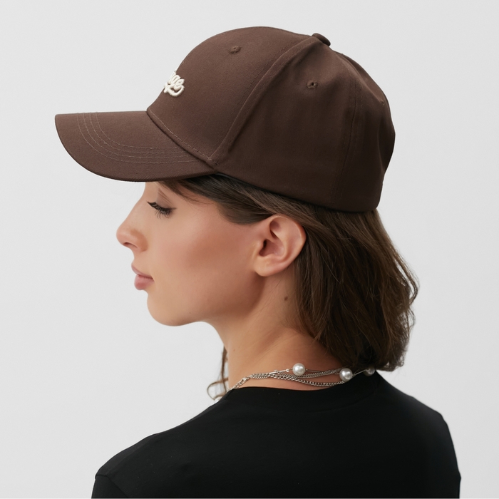 Кепка MINAKU "Vintage", цвет коричневый, размер 54-56