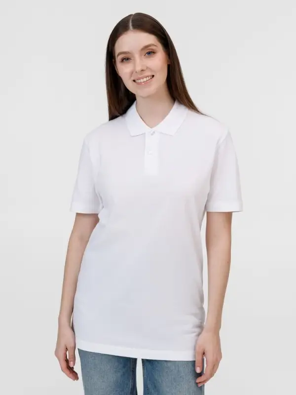 Рубашка поло унисекс Pulse, белая, размер M