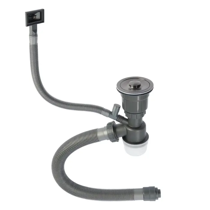 Сифон для мойки AFLORN AF90101F-1, 3 1/2 Сифон для мойки AFLORN AF90101F-1, 3 1/2", черный