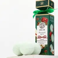Бомбочки для ванны с ароматом яблочного пунша, 3×40 г, URAL LAB