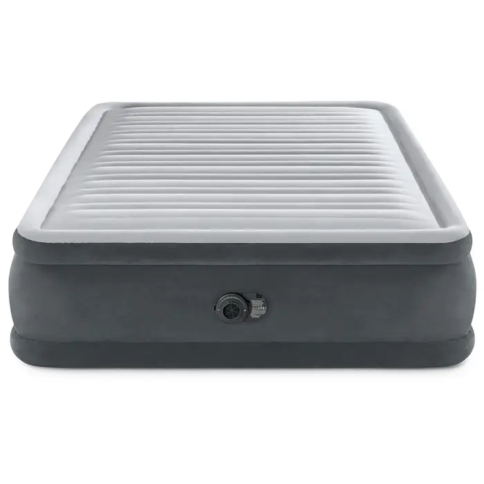 Кровать надувная QUEEN COMFORT-PLUSH AIRBED, 203&times;152&times;46 см, со встроенным насосом, 64414ND INTEX