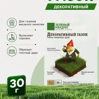 Газон декоративный &laquo;Зеленый квадрат&raquo;, 30 г
