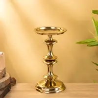 Подсвечник "Эйфория" алюминий 12х12х23 см Подсвечник "Эйфория" алюминий 12х12х23 см