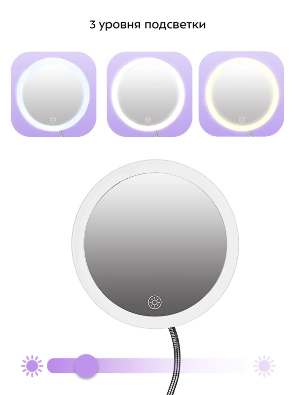 Косметическое зеркало с подсветкой КТ-4171 - 5 Вт Косметическое зеркало с подсветкой КТ-4171 - 5 Вт