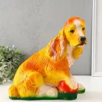 Копилка для денег «Кокер с мячом», гипс, 32×30×22 см Копилка для денег «Кокер с мячом», гипс, 32×30×22 см