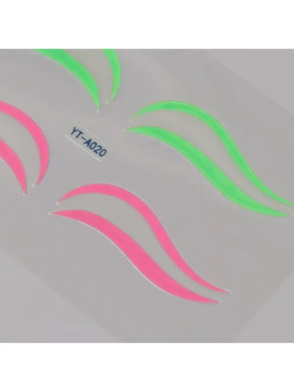 Наклейка на лицо &laquo;Стрелки для глаз. Двойка&raquo;, 13&times;13.5 см