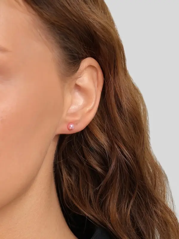 Серьги QF &laquo;Сердечки&raquo;, набор 3 пары, розовый в серебре