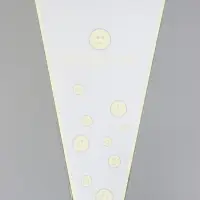 Пакет цветочный Конус, белый, 28×9×44 см±1 см