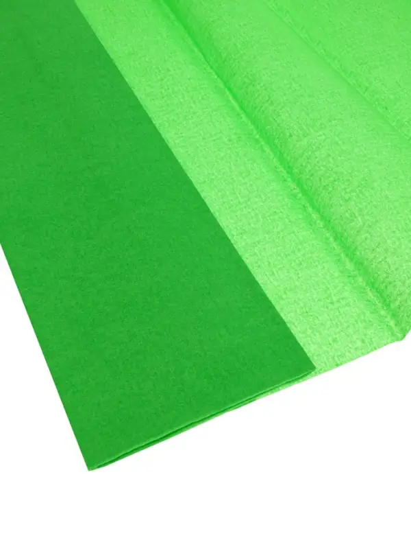 Бумага крепированная 50&times;200 см, в рулоне, 32 г/м&sup2;, зелёная