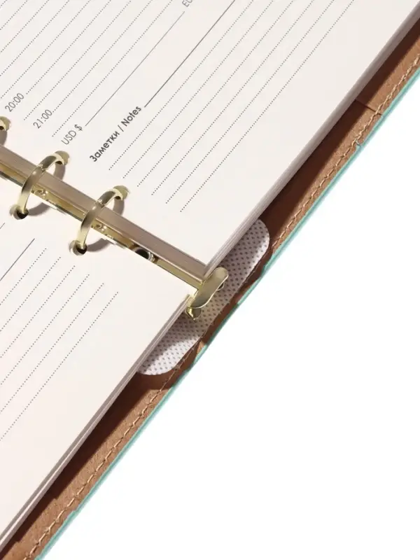 Органайзер на кольцах, A5, с клапаном, 80л, линия, к/зам, Бирюзовый Органайзер на кольцах, A5, с клапаном, 80л, линия, к/зам, Бирюзовый