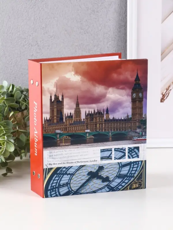 Фотоальбом 200 фото 10X15см, Фотоальбом 200 фото 10X15см, "Лондон", ПП карм.