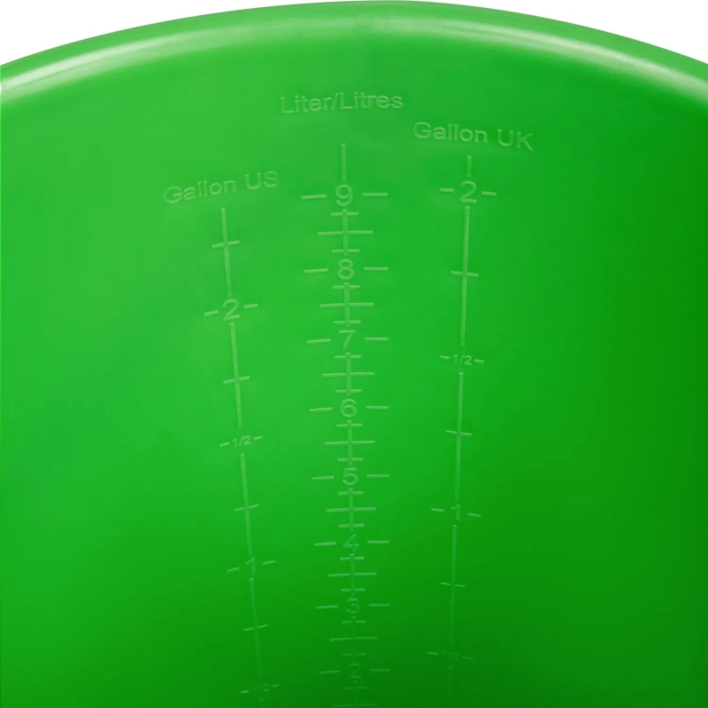 Ведро FBK 9л противоударное с армир пластик ручкой зеленое 80102-5