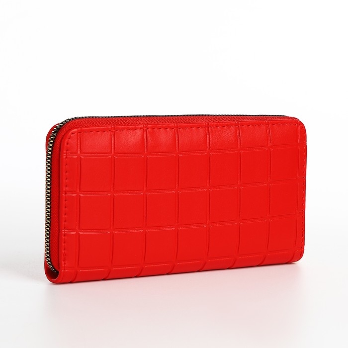 Кошелёк на молнии, цвет красный Кошелёк на молнии, цвет красный