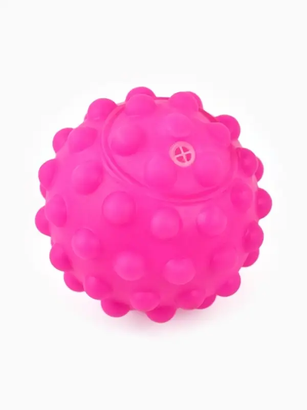 Игрушка пищащая Игрушка пищащая "Мячик" для собак, 6,5 см, фуксия