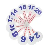 Набор веер-касс, гласные, согласные, цифры от 1 до 20, Calligrata, гибкие, 3 штуки, пакет с европодвесом, МИКС