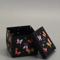 Коробка подарочная "Бабочки, Всегда" 14,5 х 14,5 х 12,7 см