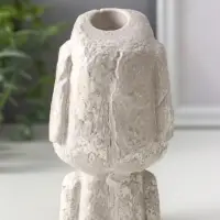 Подсвечник для тонкой свечи «Истукан», 12.5×7×8 см, под камень