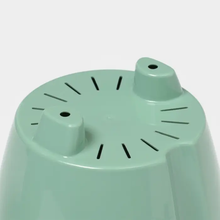 Кашпо для цветов со вставкой &laquo;Флюте&raquo;, 1.9 л, цвет нефрит