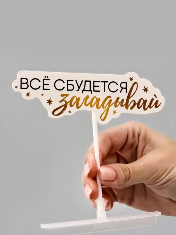 Коробка для маскировки денег в торте Коробка для маскировки денег в торте "Всё сбудется", 11 х 8 х 6 см