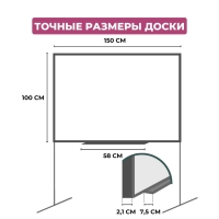 Доска магнитно-маркерная поворотная Attache Twist 100х150см