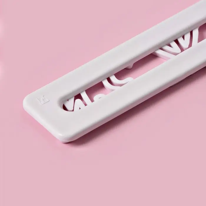 Печати для теста Доляна &laquo;Алфавит&raquo;, 4 шт., 24&times;15&times;0.3 см, белые