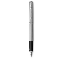 Ручка перьевая Parker Jotter Core F61 Stainless Steel CT M, корпус из нержавеющей стали