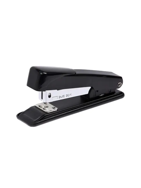 Степлер №24-26/6 18 л, металлический, чёрный