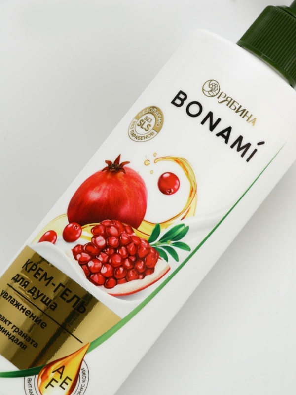 Крем-гель для душа "Гранат и клюква", 400 мл