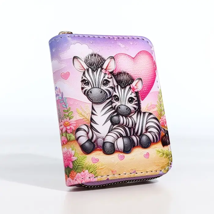 Кошелёк на молнии &laquo;Зебры&raquo;, разноцветный
