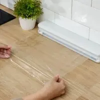 Диспенсер для пищевой плёнки Доляна, 37.3&times;6.5&times;5.3 см, пластик, белый