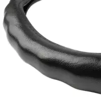 Оплетка на руль (нат. кожа) AVS GL-665M-B (размер M, черный) - Серия "Classic"