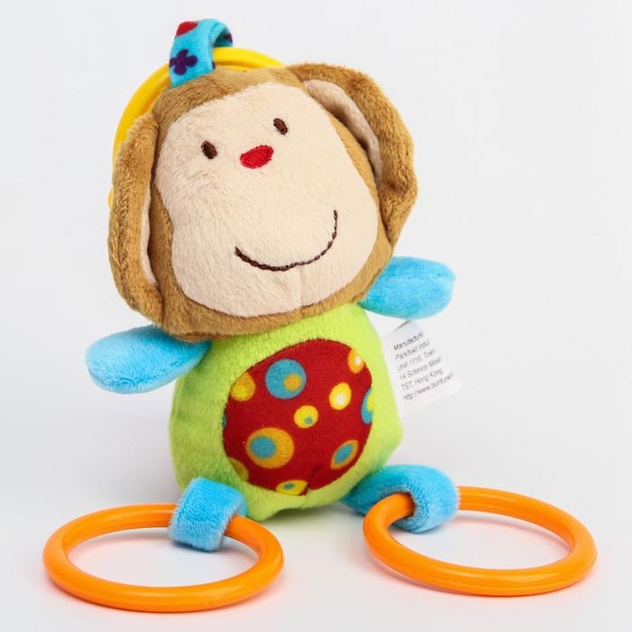 Подвеска мягкая «Слоник», прорез., погремушка, на кроватку, коляску, виды МИКС, Крошка Я Подвеска мягкая «Слоник», прорез., погремушка, на кроватку, коляску, виды МИКС, Крошка Я