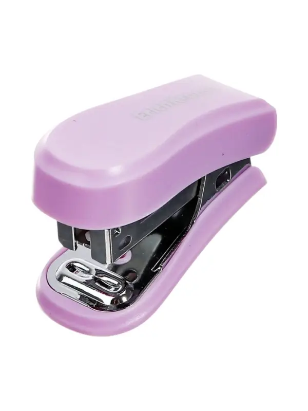 Степлер №24/6, 26/6 ErichKrause Clippy Mini Pastel Bloom, мини, до 15 листов, МИКС