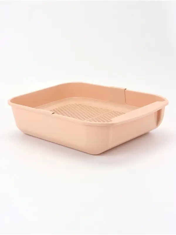 Туалет для кошек Марсель глубокий с сеткой 50*34,5*12см (полипропилен) бежевый Туалет для кошек Марсель глубокий с сеткой 50*34,5*12см (полипропилен) бежевый