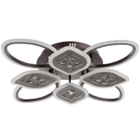 Люстра с ПДУ 1162/8CF LED 160Вт 3000-6000К диммер кофе 70х70х10 см BayerLux