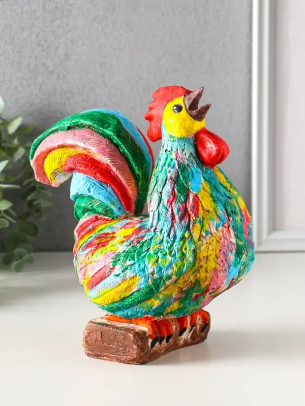 Копилка для денег «Петух», гипс, 21.5×19×11 см Копилка для денег «Петух», гипс, 21.5×19×11 см