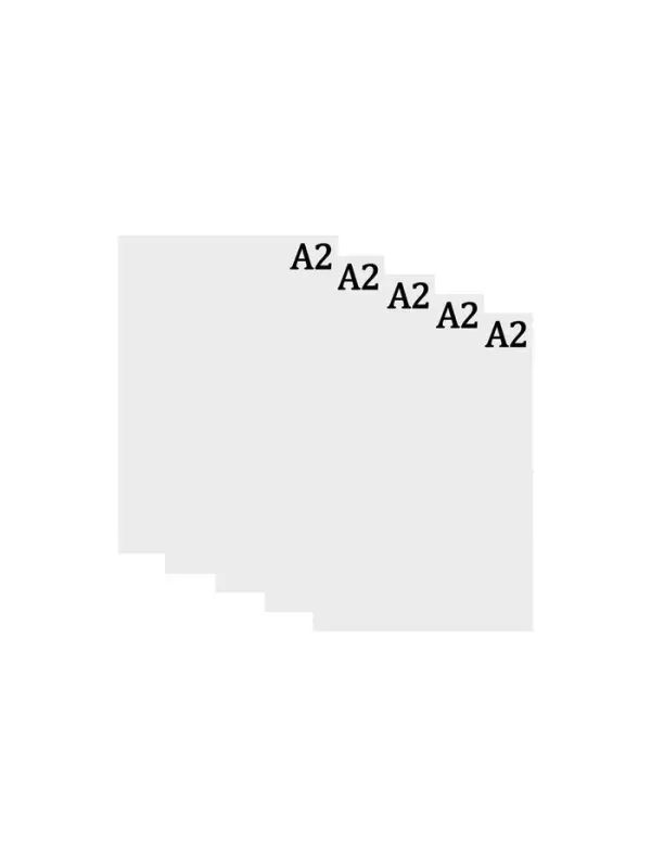 Набор ватманов чертёжных А2, 160 г/м&sup2;, 5 листов