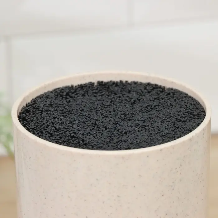 Подставка для ножей с наполнителем Доляна «Нежность», 22×11 см, цвет бежевый