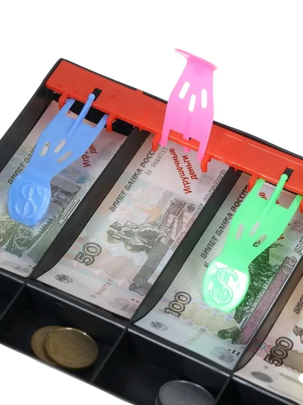 Игровой набор &laquo;Мой магазин&raquo;: пластиковая касса, монеты, деньги (рубли)