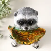 Копилка для денег с подставкой для мелочей &laquo;Енот&raquo;, полистоун, 26&times;17&times;19 см