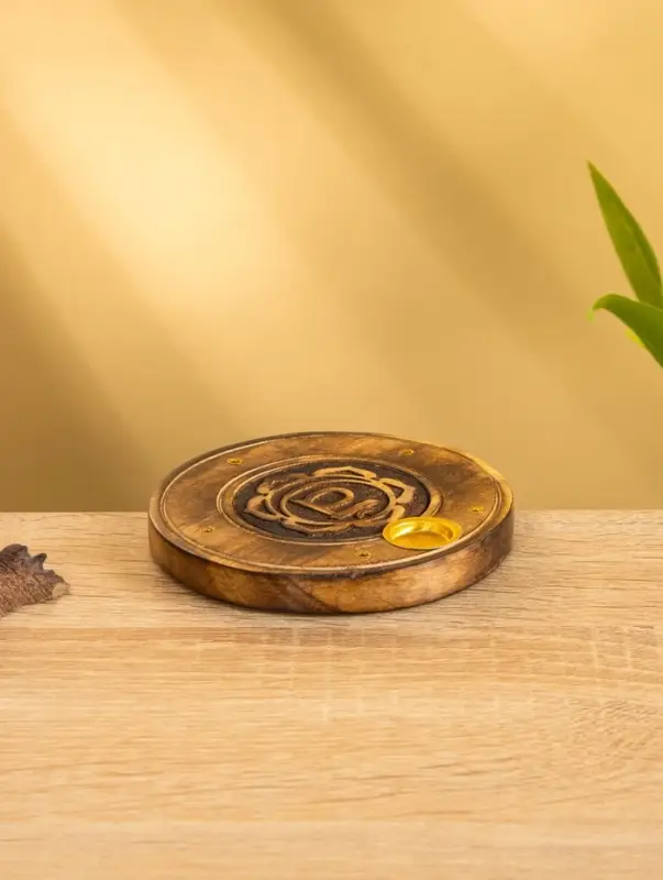 Подставка под благовония  Подставка под благовония "Чакра" дерево 10 см