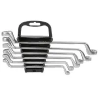 Набор ключей гаечных накидных изогнутых на держателе (8-19 мм) (6 предметов) AVS K2N6P