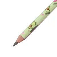 Карандаш чернографитный 3.5 мм Happy Graphix Jumbo "Авокадо. Любовь" , 4B, трёхгранный