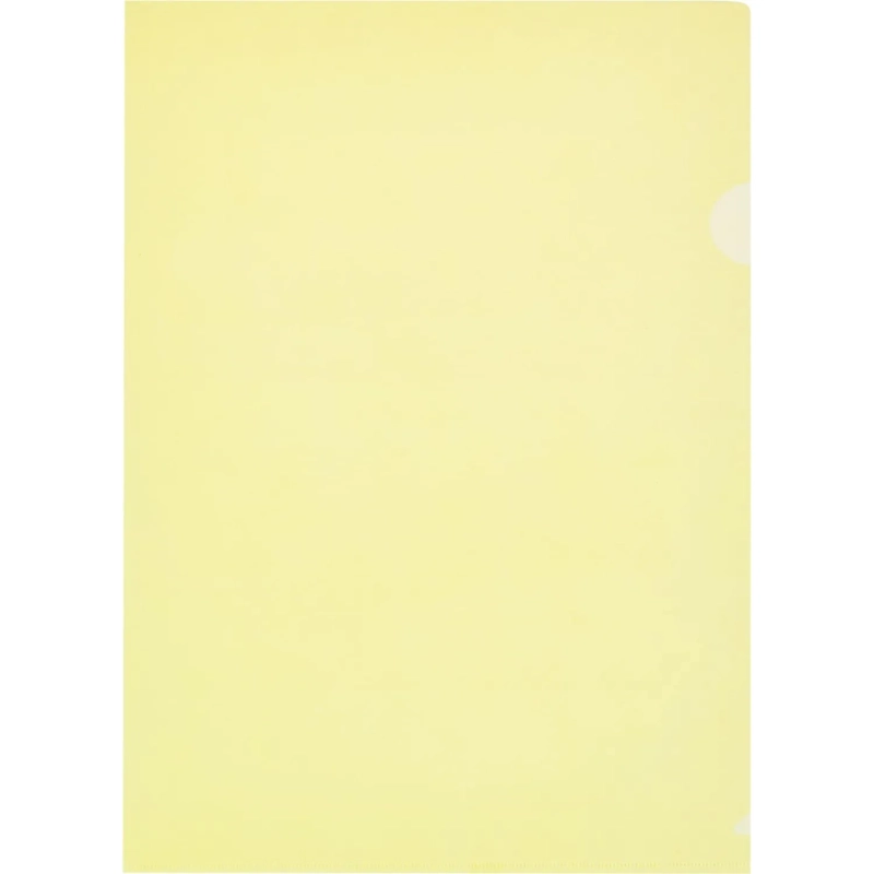 Папка уголок п/э цв. E-100/123T желтая Россия 10 шт/уп